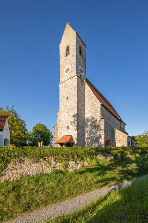 Gemeinde Emmerting Landkreis Altötting Hohenwart Kirche St. Nikolaus (Dirschl Johann) Deutschland AÖ